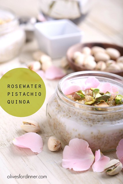 Rosewater Pistachio Quinoa