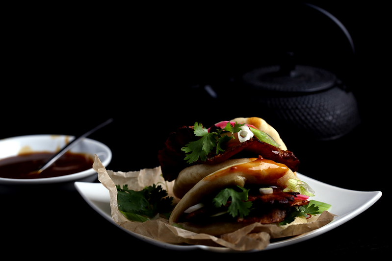 Vegan Pork Buns with Oyster Mushroom Bacon