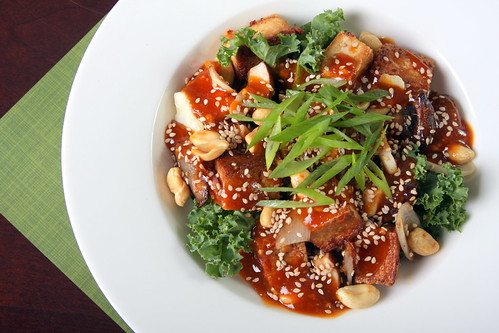 Sriracha and Peanut Butter Tofu