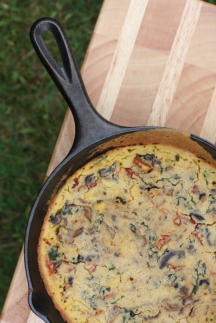 Spinach and Olive Soccattata