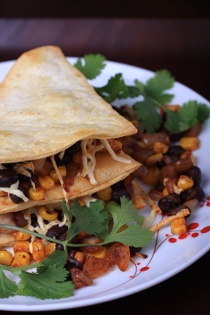 Black Bean and Corn Quesadillas with Smoked Paprika