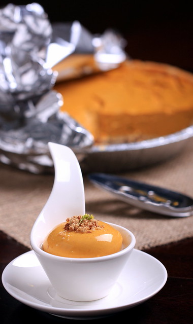 Leftover Pumpkin Pie Ravioli Spheres