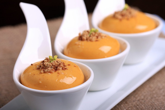 Leftover Pumpkin Pie Ravioli Spheres