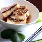 Easy tofu with a sweet and savory glaze.