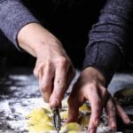The process of how to make ravioli in action.