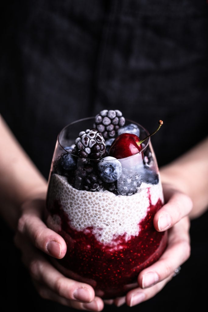 Mixed Berry Compote + Chia Pudding
