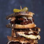 A tempeh reuben sandwich.