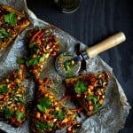 Spicy Thai-Style Pizza with Peanut Sauce