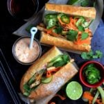 A vegan Vietnamese banh mi.