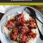 A plate of vegan gochujang cauliflower.